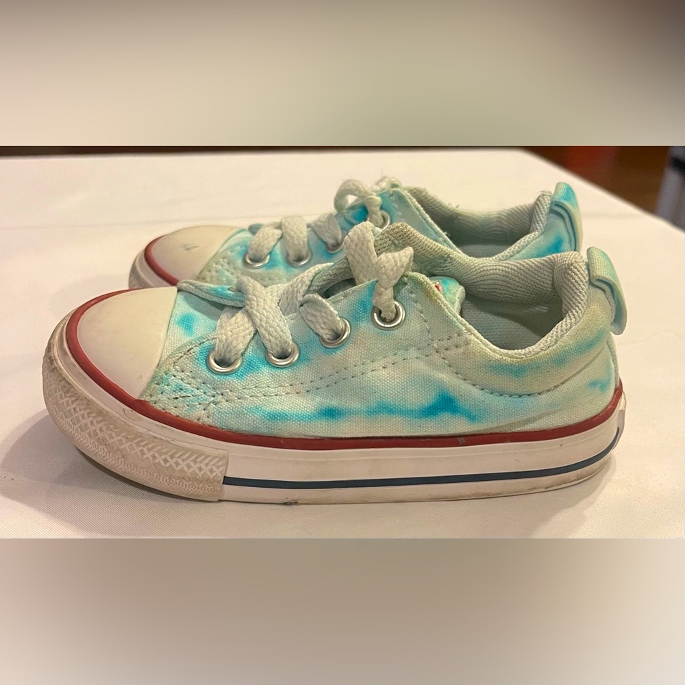Converse All Star Baby 6 tie-dye shoe blue white